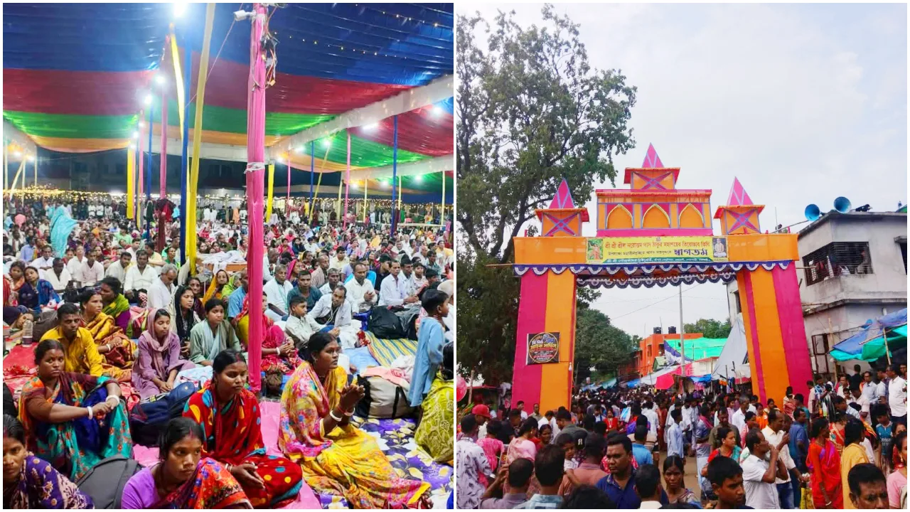 লাখো ভক্তের পদচারণায় মুখর খেতুরীধাম